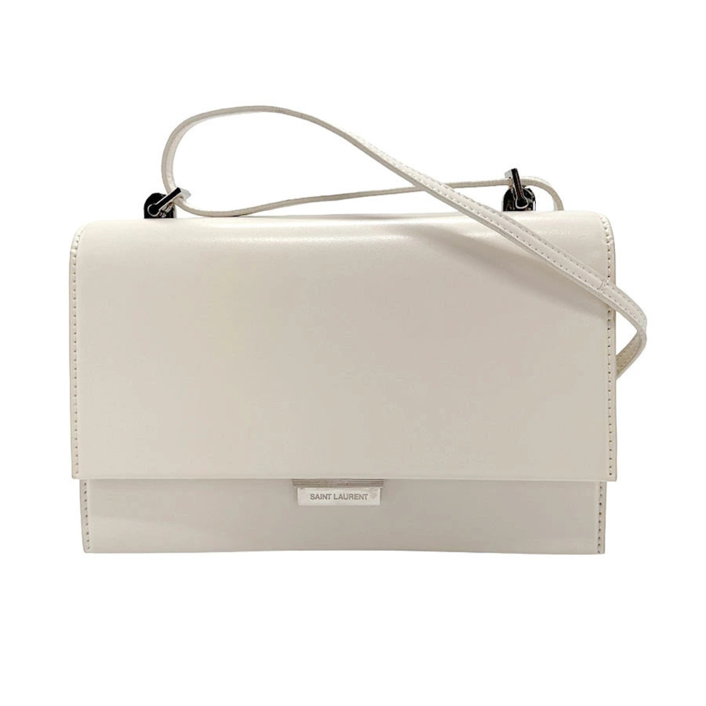 Saint Laurent shoulder bag leather Ivory White